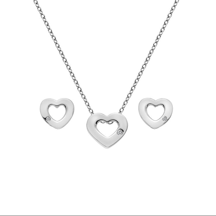 HD Diamond Amulet Heart Set