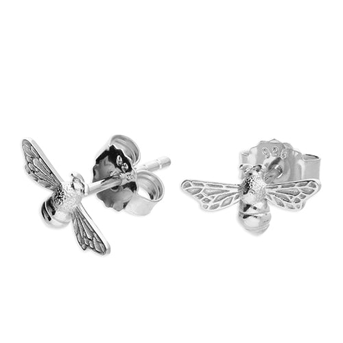 Sterling Silver Bee Stud Earrings image 0