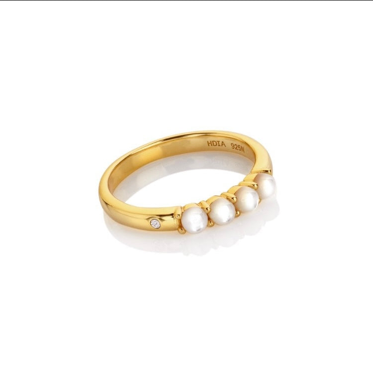 HD X GE Calm Mother of Pearl Ring close up